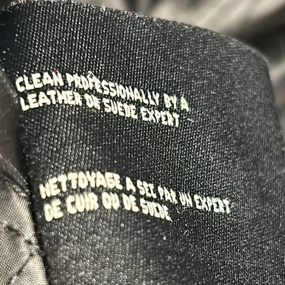 Cole Haan performance jacket,black,wool blend,lambskin trim,thermal,career,snaps - Picture 13 of 16